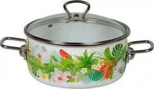 Кастрюля эмалированная VITROSS 3.0 л Tropicana (1SA205S)
