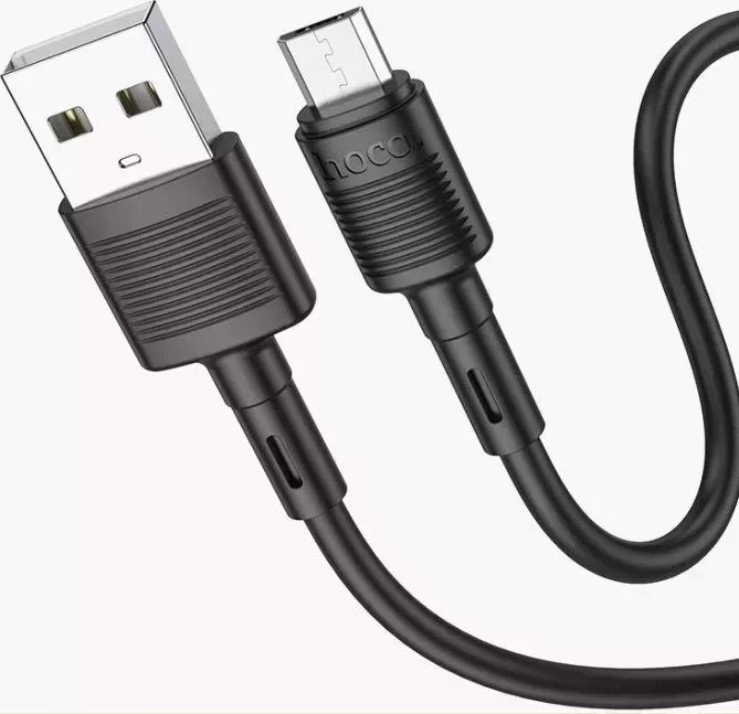 Кабель HOCO (6931474770882) X83 Victory MicroUSB (m) 1m - черный