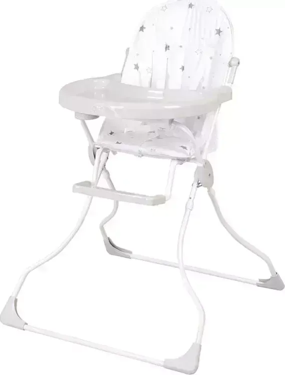 Стул для кормления POLINI ьчик kids 152 Звездное сияние, белый-серый (1 кор.) Стул (1