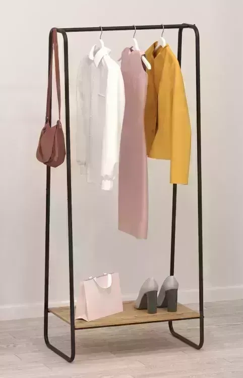 Вешалка ЗМИ гардеробная "Скандинавия 21" с полкой (SCANDINAVIA 21 clothes rack) ВГCСП21 Черный