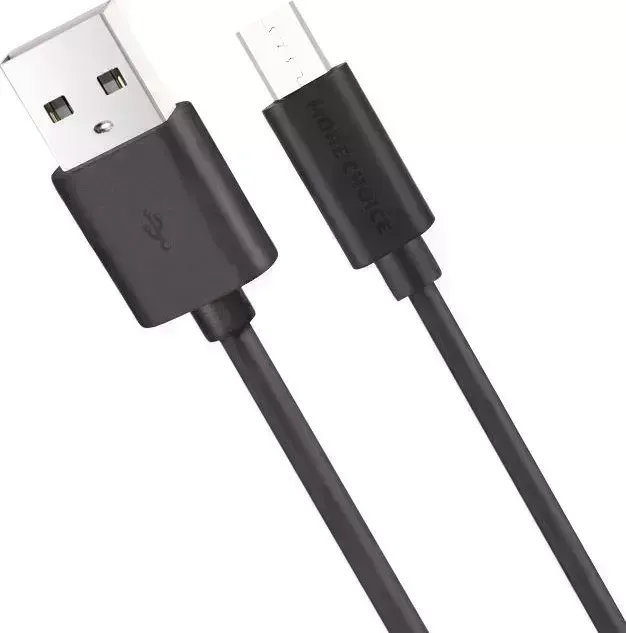 Кабель MORE CHOICE K13m Дата- USB 2.1A для micro USB - 1м Black