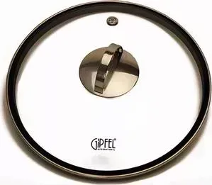 Крышка стеклянная Gipfel с силиконовым ободом d 26 см Satrika (1037)