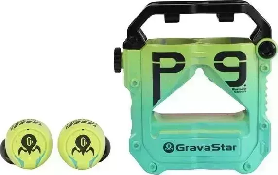 Наушники GravaStar Sirius Pro Neon Green, TWS, гибридные, зеленый