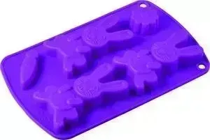 Форма для выпечки REGENT 21х13х2 см Silicone Зайчики (93-SI-FO-67)
