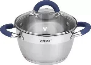 Кастрюля VITESSE 20 см / 3.0 л Blue Arch (VS-2043)