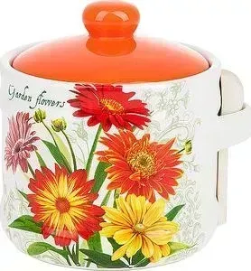Банка для сыпучих продуктов Polystar Collection с ложкой 0.4 л Золотая Серена (L2520631)
