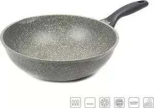 Сковорода Korea Wok -вок d 28 см Mega Stone (KWW2821MS)