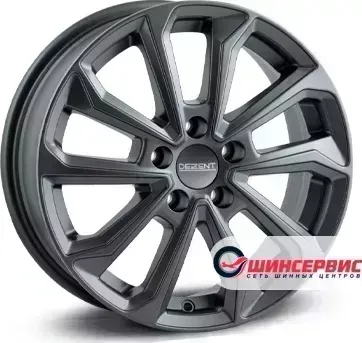 Диск автомобильный Dezent KS graphite KS R17 / 7.0J PCD 5x100 ET 48.00 ЦО 56.10