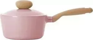 Ковш FRYBEST 18 см с крышкой Round Pink (ROUND-S18-P)