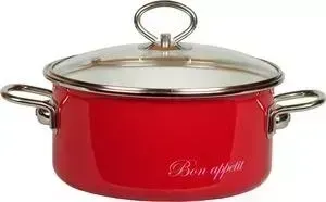 Кастрюля эмалированная VITROSS 2.0 л Bon Appetit (8SD165S вишневый)