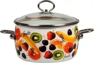 Кастрюля эмалированная VITROSS 2.0 л Fruits (1SC165S)