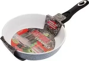 Сковорода Катюша со съемной ручкой d 24 см Гранит (Кт-3624)
