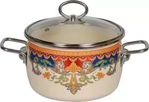 Кастрюля эмалированная VITROSS 5.5 л Ornamento (1SC225S)
