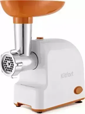 Мясорубка KITFORT KT-2113-1 бело-оранжевая