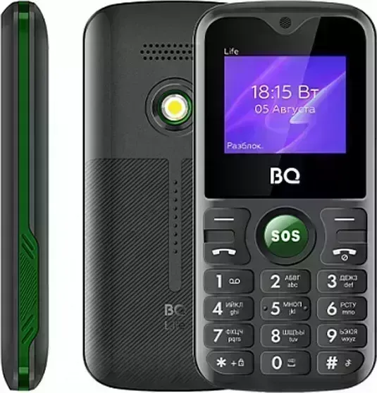 Мобильный телефон BQ 1853 Life Black+Green