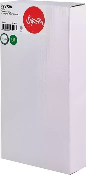 Картридж Sakura P2V72A (№730 Grey) для HP, серый, 300 мл.