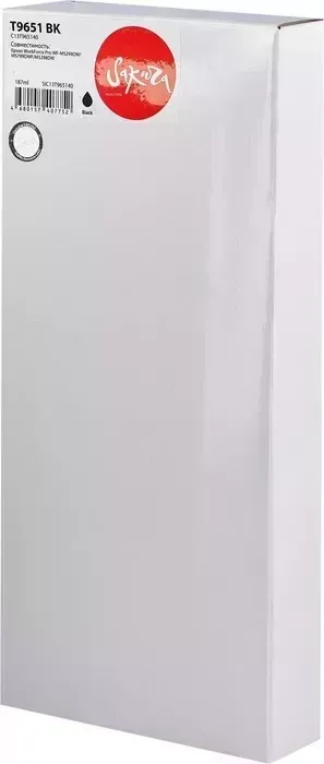 Контейнер Sakura с чернилами C13T965140 (T9651 BK) для Epson, черный, 187 мл., 10000 к.