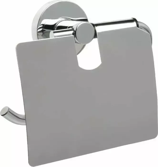 Держатель туалетной бумаги Fixsen Comfort Chrome с крышкой, хром (FX-85010)
