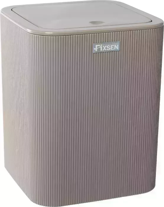 Ведро Fixsen для мусора Brown 5 л, с крышкой, коричневое (FX-403-6)