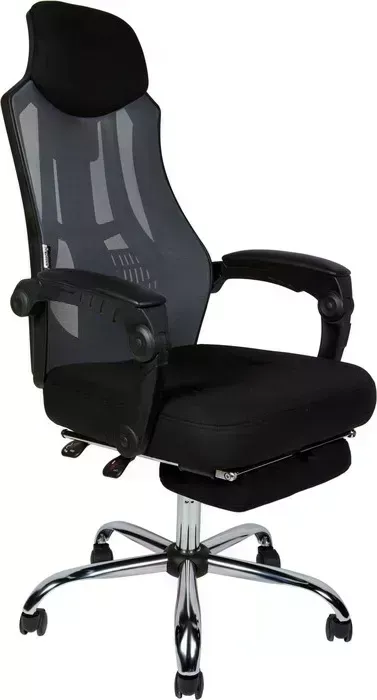 Кресло офисное НОРДEN 007 NEW H-051 black frame full black черный пластик / черная ткань / черная сетка NORDEN / /