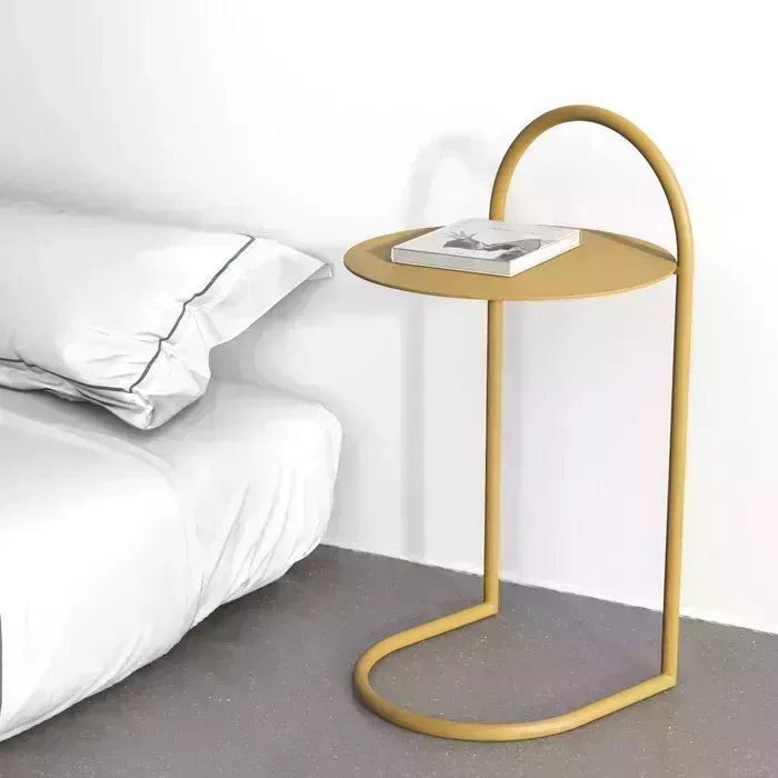 Стол журнальный Genglass металлический приставной Evezer gold GGT-15-1