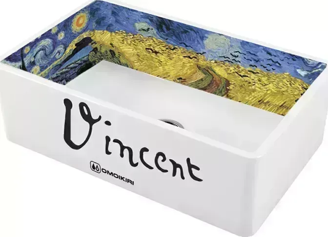 Мойка кухонная OMOIKIRI Mikura 76-Vangogh white (4993024)