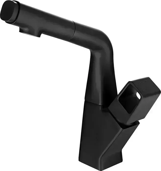 Смеситель для кухни LEMARK Soul с выдвижным изливом, черный (LM6008BL)