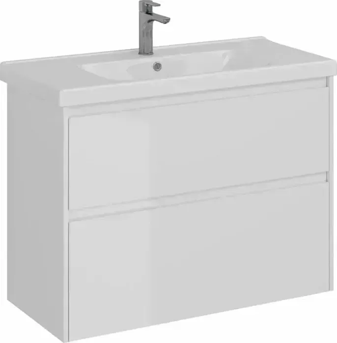 Тумба под раковину LEMARK Combi 100х45 белый глянец (LM03C100T)