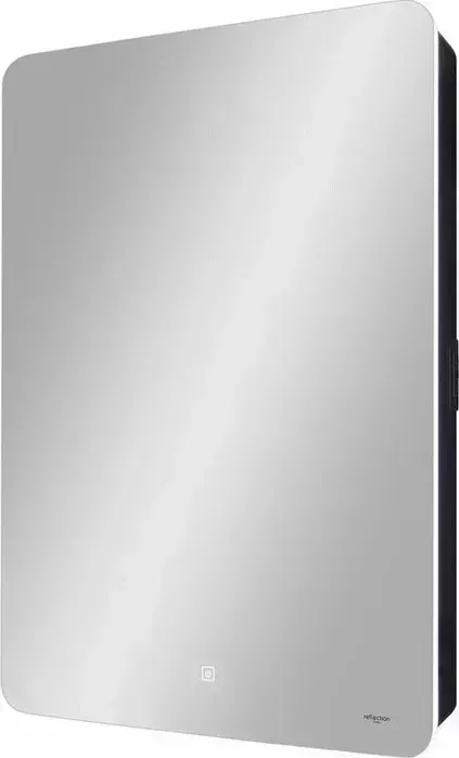 Зеркальный шкаф Reflection Black 56х85 подсветка, сенсор, черный (RF2001BL)