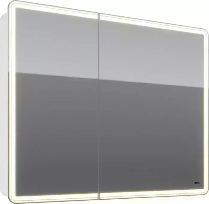 Зеркальный шкаф LEMARK Element 100х80 с подсветкой, белый (LM100ZS-E)