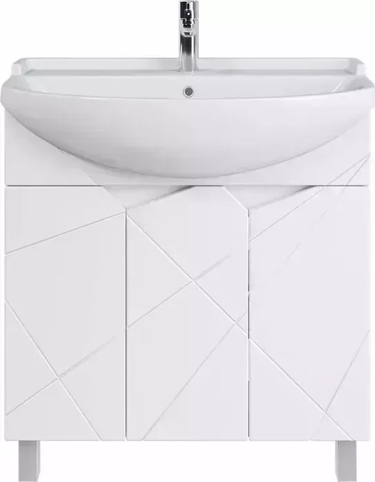 Тумба под раковину Sanstar Каскад 80х30 белая (350.1-1.4.1.)