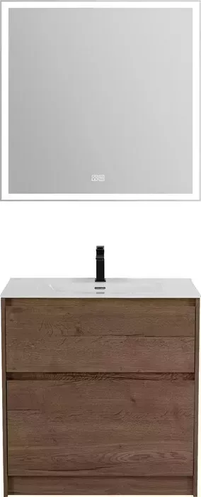 Мебель для ванной BELBANGO Kraft 80х46 Rovere Tabacco BelBagno