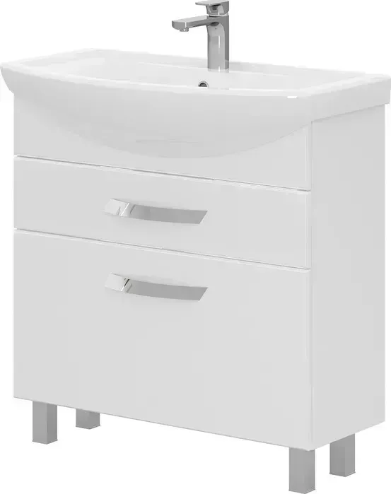 Тумба с раковиной Volna с Onda 70х31 напольная, белая (tnONDA70.2Y-01, 4620000144618)