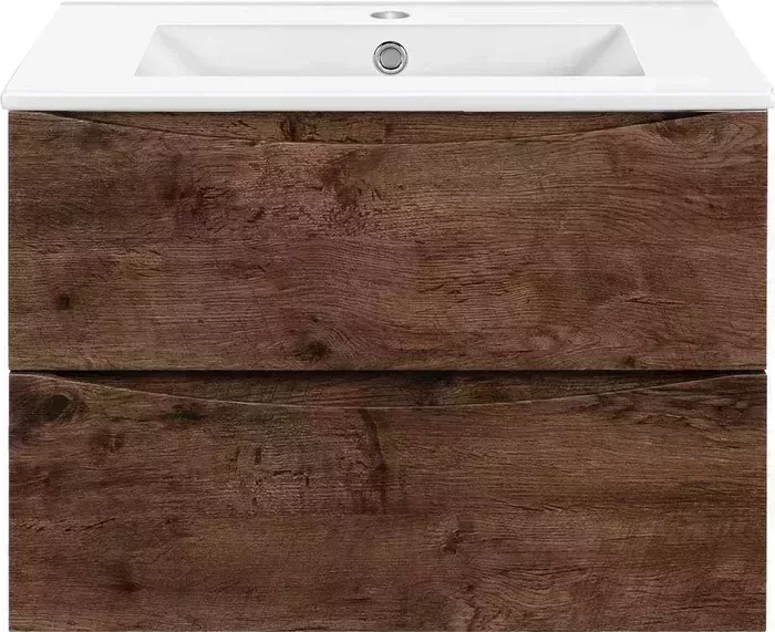 Тумба с раковиной Vincea с Mia Slim 60х39 R.Wood (VMC-2MC600S1RW, VBS-13960S1)
