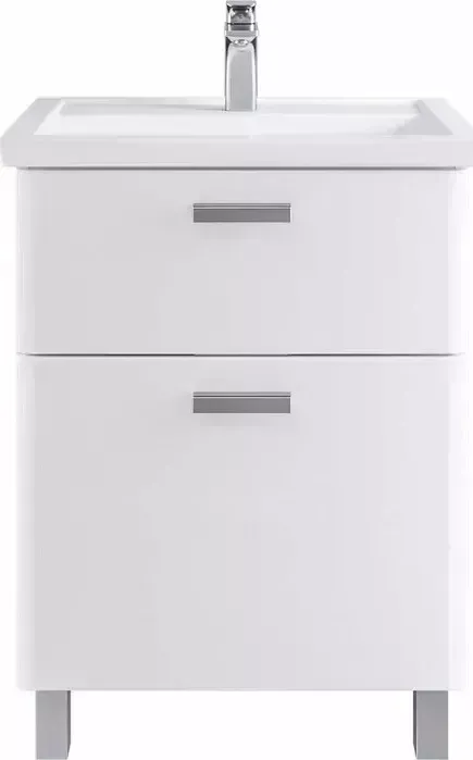 Тумба с раковиной Sanstar с Gretta 60х40 белая (330.1-1.5.1.КФОС)