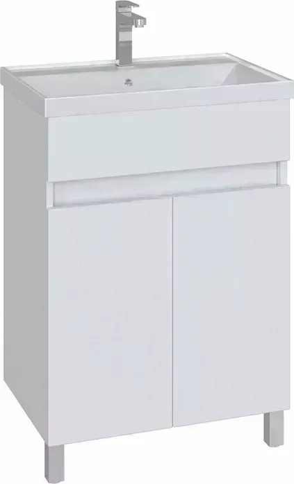 Тумба с раковиной Sanstar с Квадро 60х40 белая (124.1-1.4.1.К)