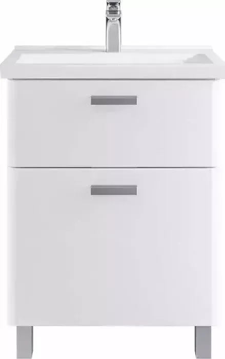 Тумба с раковиной Sanstar с Gretta 60х40 белая (330.1-1.5.1.КФЕС)