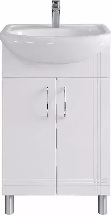 Тумба с раковиной Sanstar с Вольга 50х30 белая (334.1-1.4.1.КУЮТ)