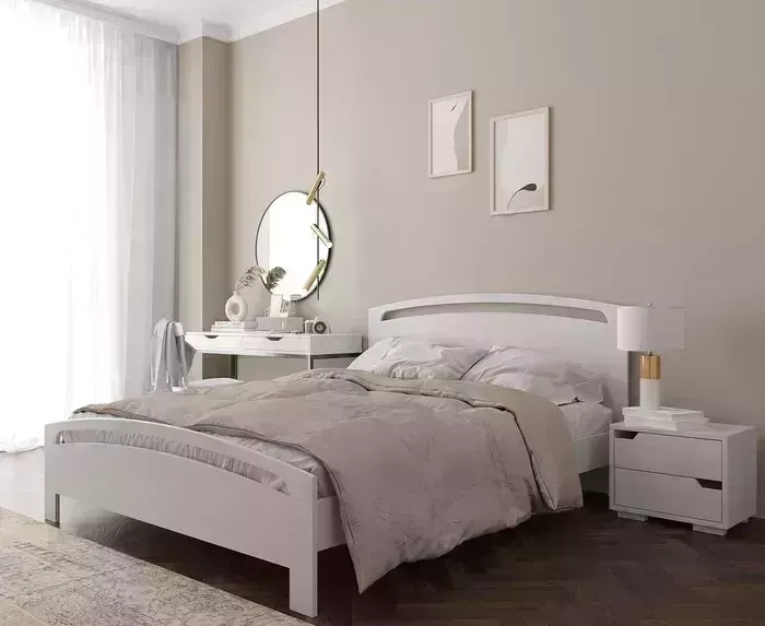 Кровать Арника Balu (Балу) 160x200 сосна, белый в/о) белый в/о
