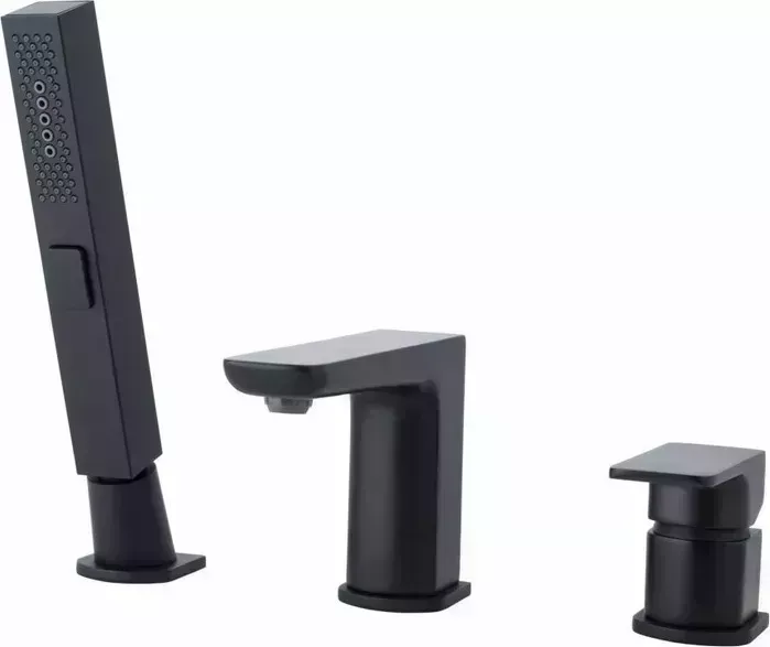 Смеситель на борт ванны Allen Brau Infinity 3 отверстия, черный матовый (5.21008-31)