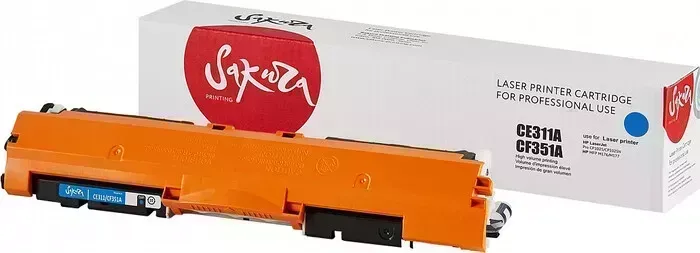 Картридж Sakura CE311A/CF351A для HP, синий, 1000к.