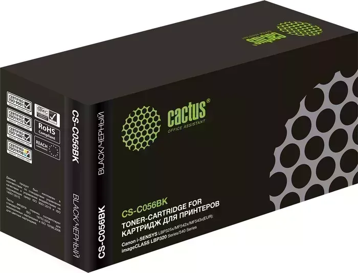 Картридж Cactus CS-C056BK 056BK black ((10000стр.) для Canon i-SENSYS LBP325x/MF542x/MF543x) (CS-C056BK)