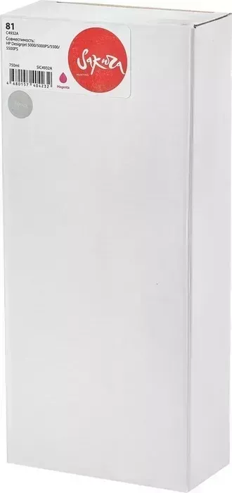 Картридж Sakura C4932A (№81 Magenta) для HP, пурпурный, 750 мл.