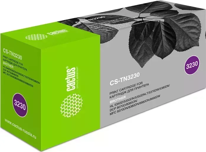 Картридж Cactus CS-TN3230 TN-3230 black ((3000стр.) для Brother HL-5340D/5350DN/5370DW) (CS-TN3230)