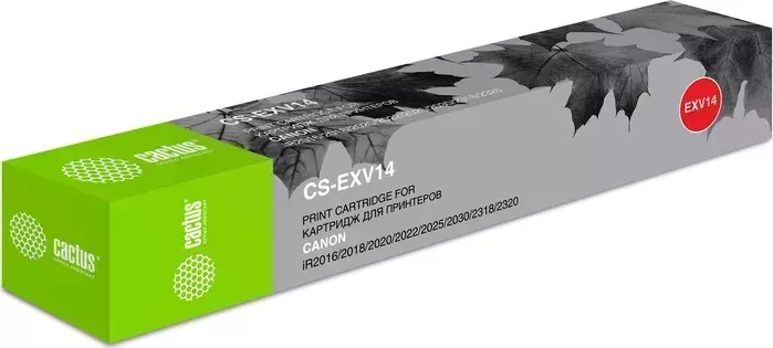 Картридж Cactus CS-EXV14 C-EXV14 black ((8300стр.) для Canon iR2016/2018/2020/2022/2025/203) (CS-EXV14)