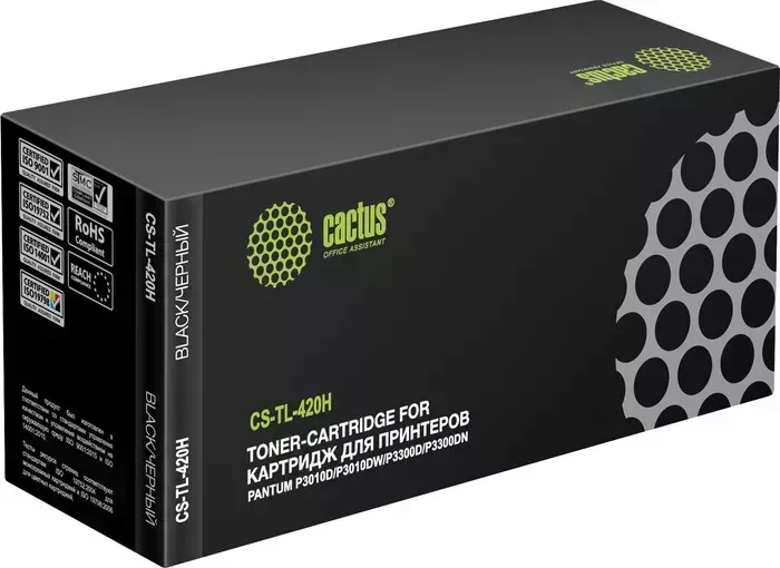 Картридж Cactus CS-TL-420H black ((3000стр.) для Pantum P3010D/P3010DW/P3300D/P3300) (CS-TL-420H)