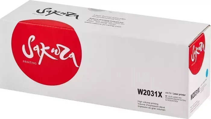Картридж Sakura W2031X (415X) для HP, голубой, 6000 к.