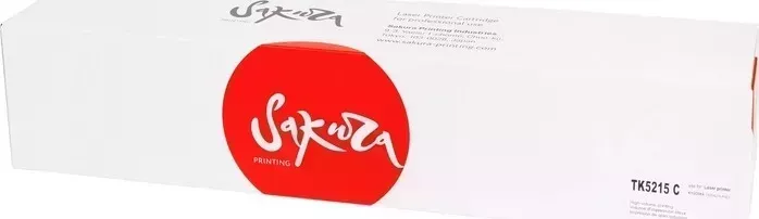 Картридж Sakura TK5215C (1T02R6CNL0) для Kyocera, голубой, 12000 к.