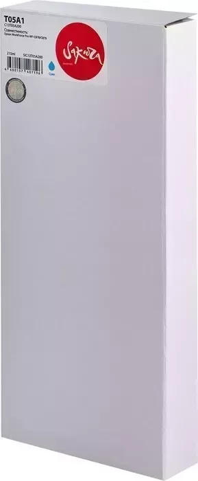Контейнер Sakura с чернилами C13T05A200 (T05A1 C) для Epson, голубой, 20000 к., 215 мл.