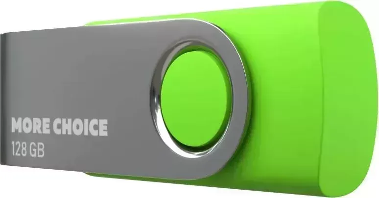 Флеш-накопитель MORE CHOICE (4610196407703) MF128-4 USB 128GB 2.0 Green флэш-накопитель